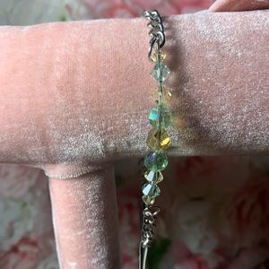 Hand beaded bracelet.